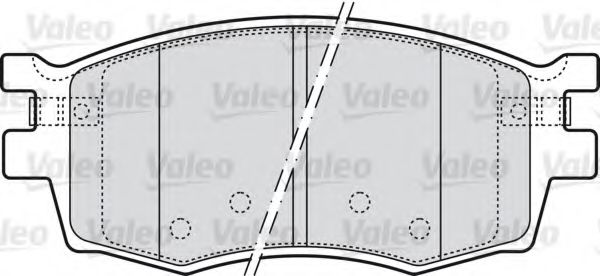 Тормозные колодки VALEO 598868