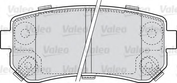 Тормозные колодки VALEO 598867