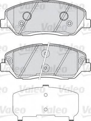 Тормозные колодки VALEO 598937