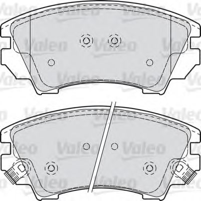 Тормозные колодки VALEO 601046