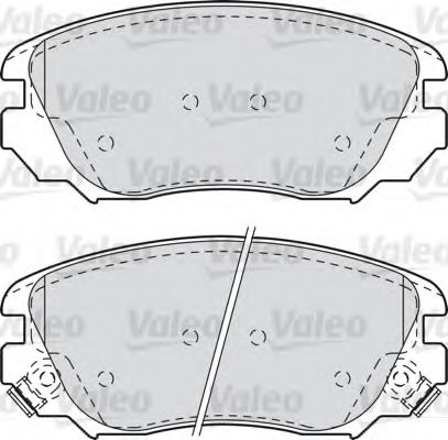 Тормозные колодки VALEO 601047