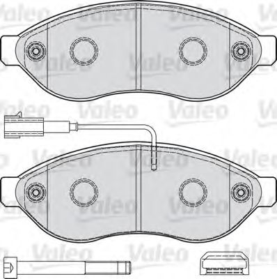 Тормозные колодки VALEO 598891