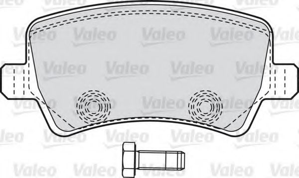 Тормозные колодки VALEO 598928