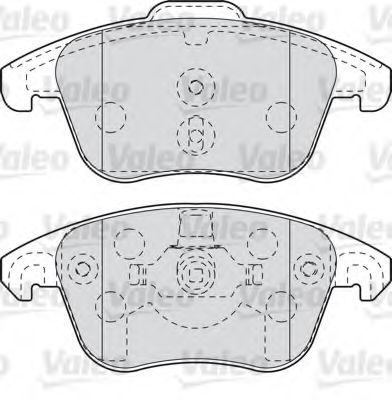 Тормозные колодки VALEO 598998