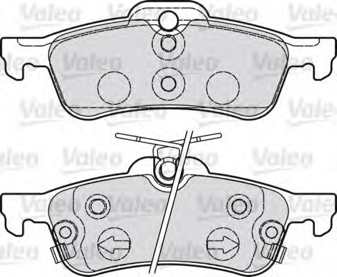 Тормозные колодки VALEO 601028