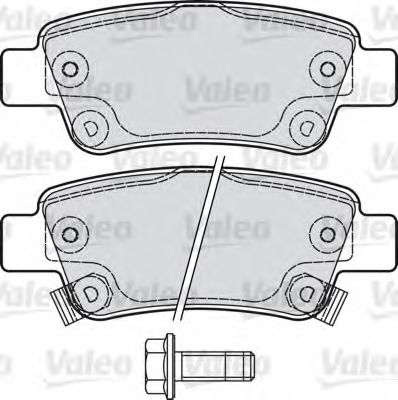 Тормозные колодки VALEO 601038