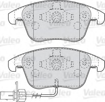 Тормозные колодки VALEO 598996