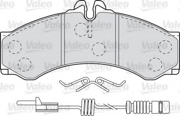 Тормозные колодки VALEO 598966