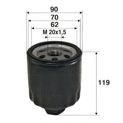 Масляный фильтр VALEO 586020