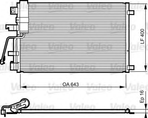 Радиатор кондиционера VALEO 814010