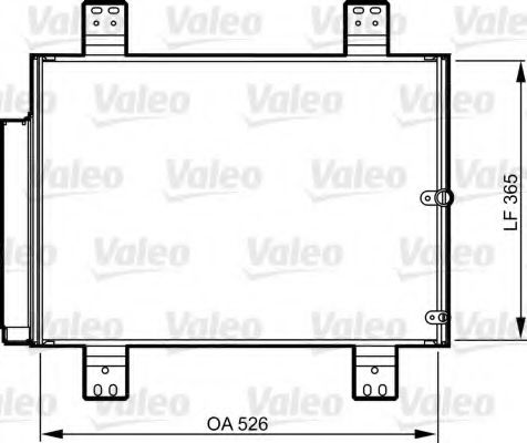 Радиатор кондиционера VALEO 814206