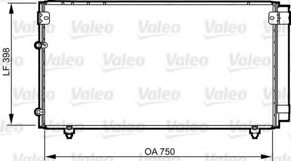 Радиатор кондиционера VALEO 814207