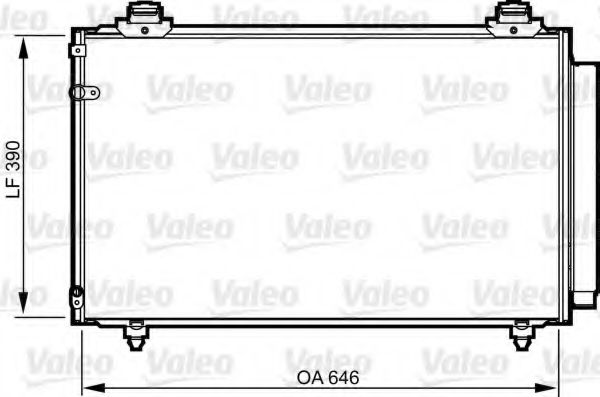Радиатор кондиционера VALEO 814211