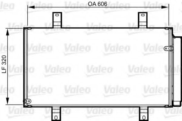 Радиатор кондиционера VALEO 814215