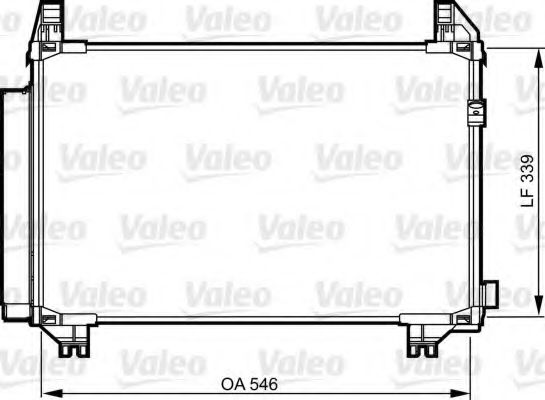 Радиатор кондиционера VALEO 814224