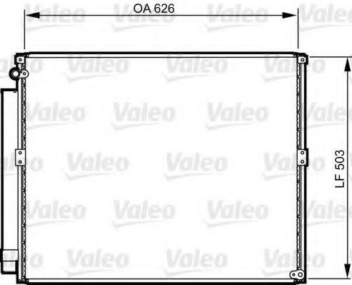 Радиатор кондиционера VALEO 814236