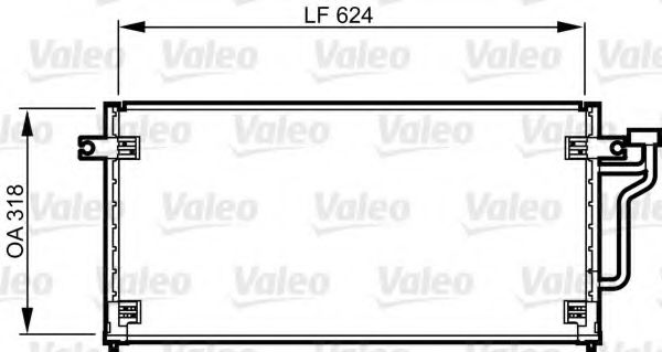 Радиатор кондиционера VALEO 814240