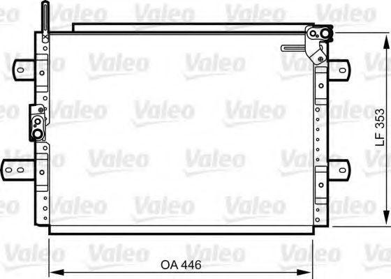 Радиатор кондиционера VALEO 814244