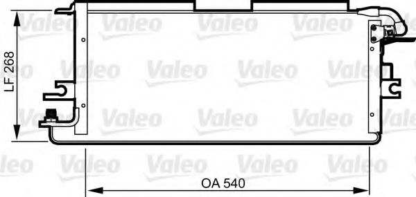 Радиатор кондиционера VALEO 814245