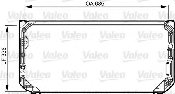 Радиатор кондиционера VALEO 814248