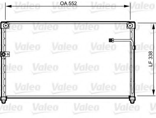 Радиатор кондиционера VALEO 814251
