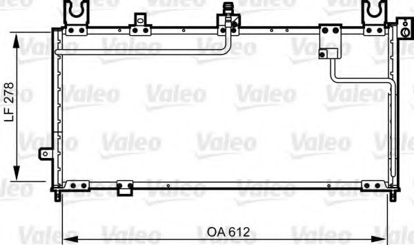 Радиатор кондиционера VALEO 814253