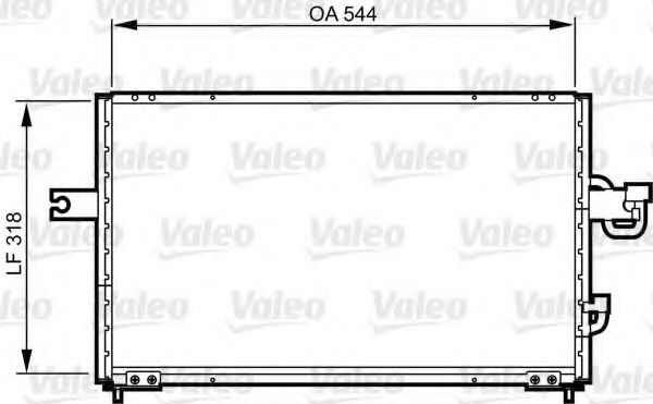 Радиатор кондиционера VALEO 814255