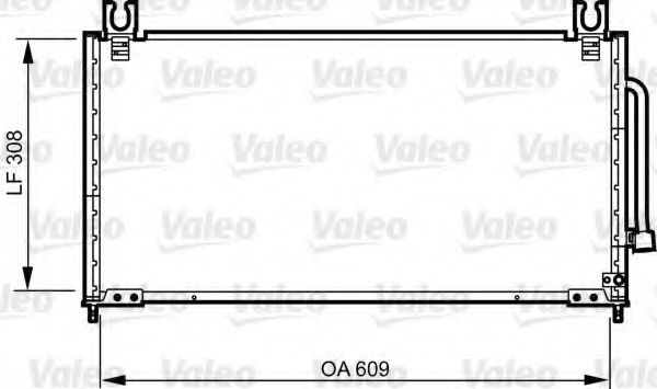 Радиатор кондиционера VALEO 814257
