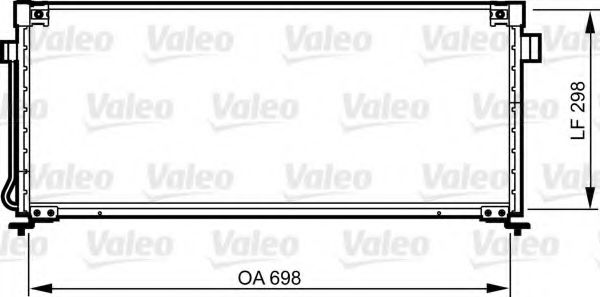 Радиатор кондиционера VALEO 814259
