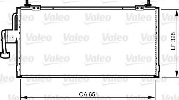 Радиатор кондиционера VALEO 814260