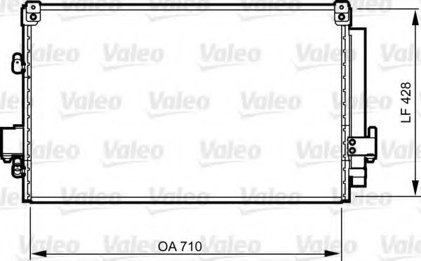 Радиатор кондиционера VALEO 814262