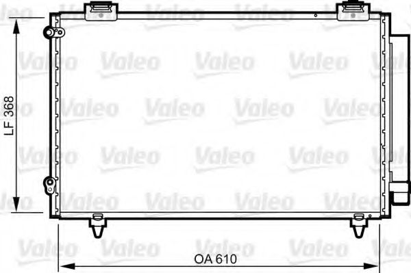 Радиатор кондиционера VALEO 814263