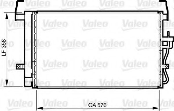 Радиатор кондиционера VALEO 814264