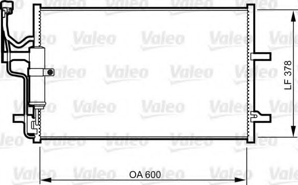 Радиатор кондиционера VALEO 814265