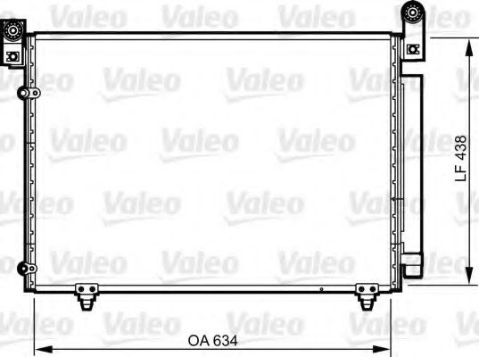 Радиатор кондиционера VALEO 814266