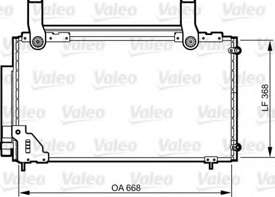 Радиатор кондиционера VALEO 814267