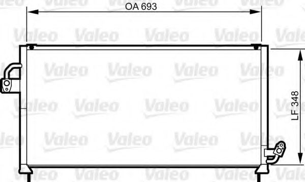 Радиатор кондиционера VALEO 814268