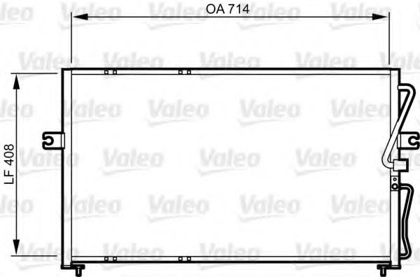 Радиатор кондиционера VALEO 814270