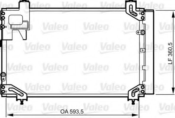 Радиатор кондиционера VALEO 814271