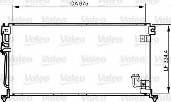 Радиатор кондиционера VALEO 814272