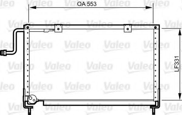Радиатор кондиционера VALEO 814274