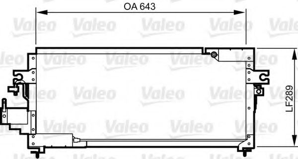 Радиатор кондиционера VALEO 814275