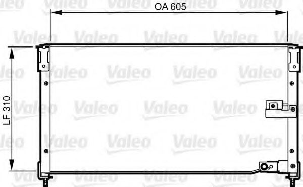 Радиатор кондиционера VALEO 814276