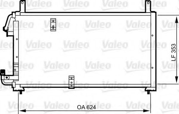 Радиатор кондиционера VALEO 814277