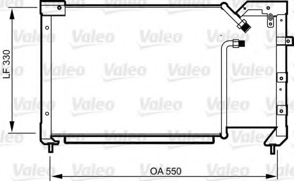 Радиатор кондиционера VALEO 814281