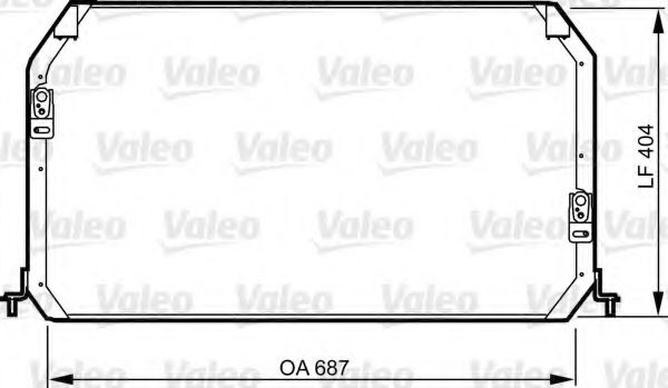 Радиатор кондиционера VALEO 814282
