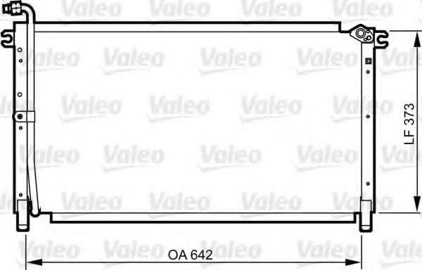 Радиатор кондиционера VALEO 814284