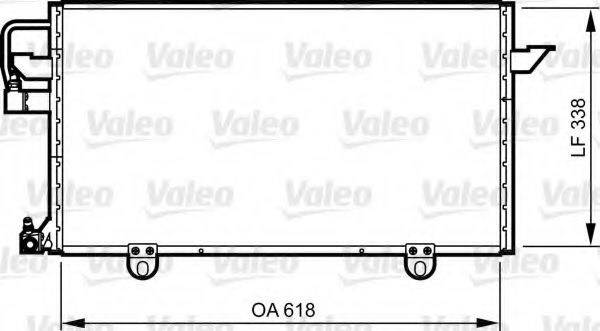 Радиатор кондиционера VALEO 814286