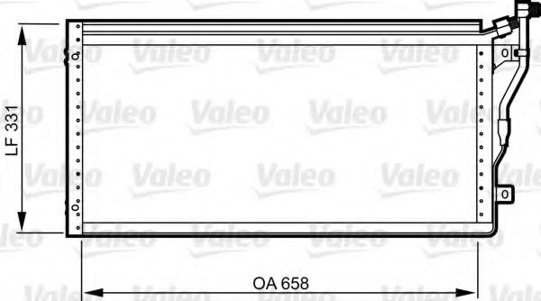 Радиатор кондиционера VALEO 814292