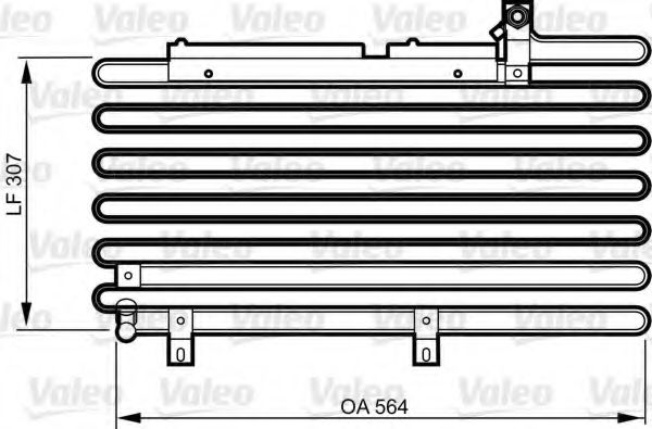 Радиатор кондиционера VALEO 814295